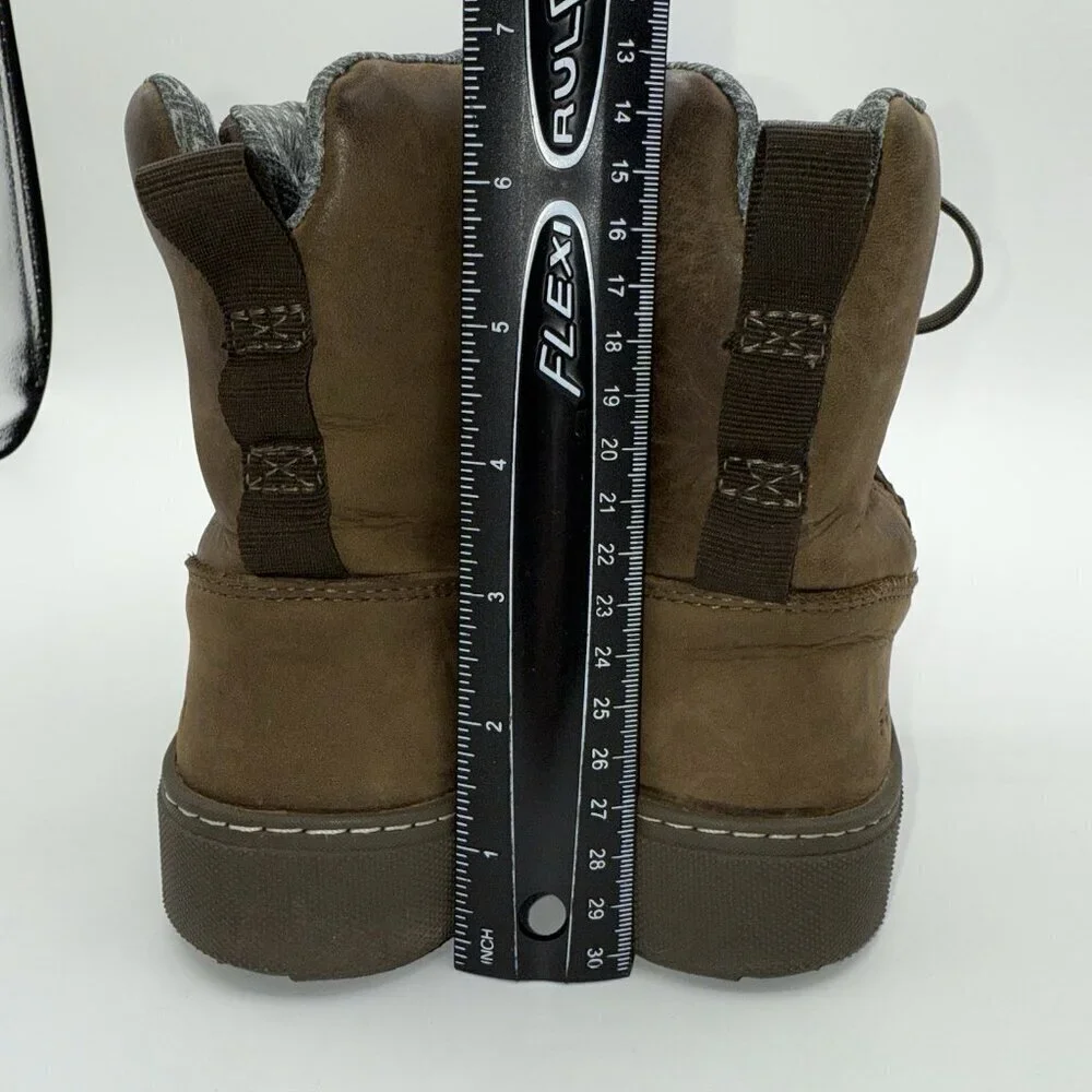Forsake Lucie Boot Brown Waterproof Leather Size 6.5 Outdoor Sneaker Side Zip